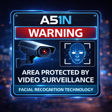 A51N CCTV Facial Recognition Signage